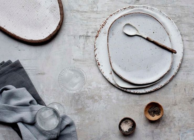 Cuberteria estilo wabi sabi